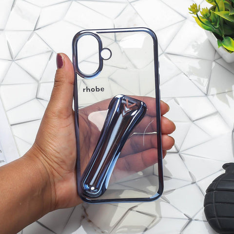 Rhobe Blue Silicone Case for Apple Iphone 16