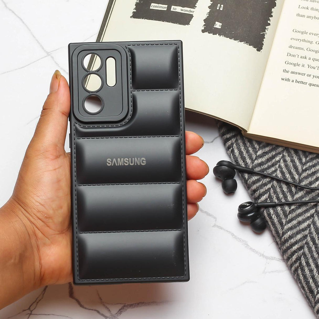 Black Puffon silicone case for Samsung Note 20 Ultra – The Hatke