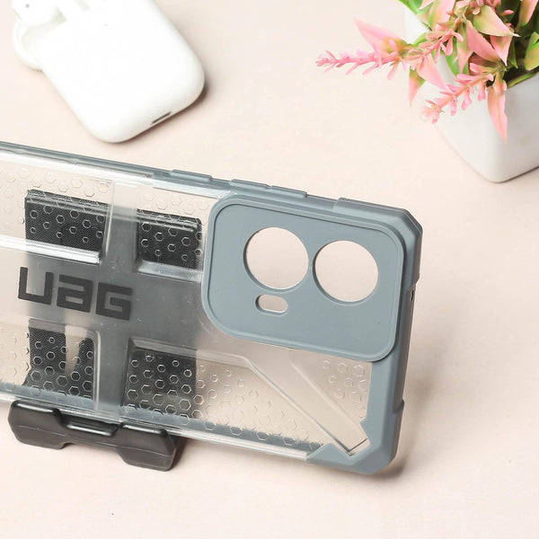 Grey UAG Transparent Case for Motorola G85