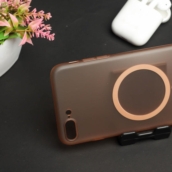Natural Titanium Paper Matte Magsafe Case for Apple Iphone 7 Plus