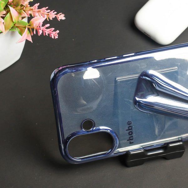 Rhobe Blue Silicone Case for Apple Iphone 16