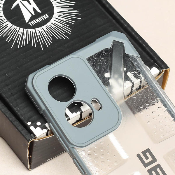 Grey UAG Transparent Case for Motorola G85