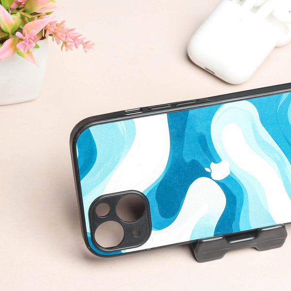 Oceanic Flow metal back case for Apple Iphone 13