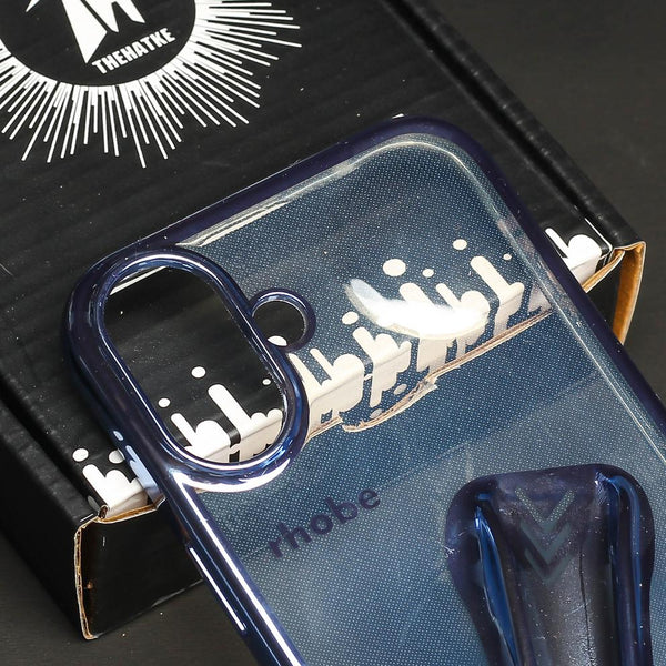 Rhobe Blue Silicone Case for Apple Iphone 16