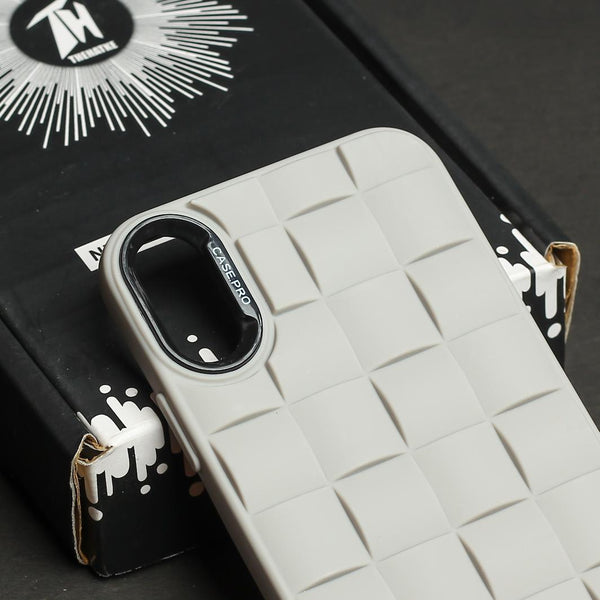 Grey Grid silicone case for Apple iPhone X/XS