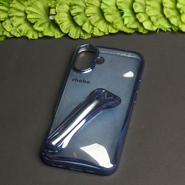 Rhobe Blue Silicone Case for Apple Iphone 16