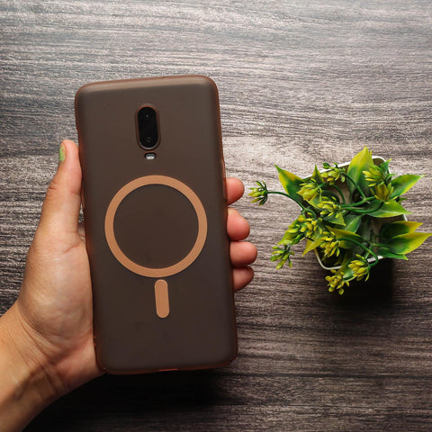 Natural Titanium Paper Matte Magsafe Case for Oneplus 6T