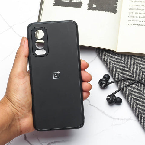 Black Matte Fiber Silicone case for Oneplus Nord 2