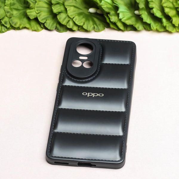 Black Puffon silicone case for Oppo Reno 10