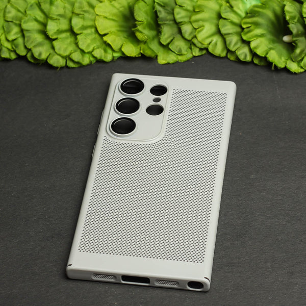 BREATHING LIGHT BROWN Silicone Case for Samsung S23 Ultra