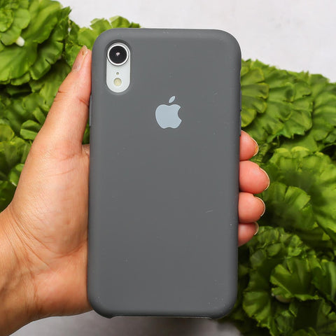 Grey Original Silicone case for Apple Iphone XR