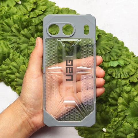 Grey UAG Transparent Case for Oneplus Nord 4