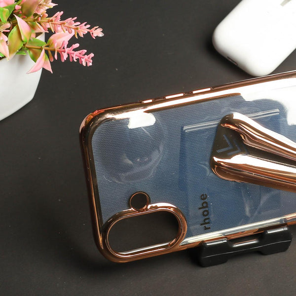 Rhobe Golden Silicone Case for Apple Iphone 16 Plus