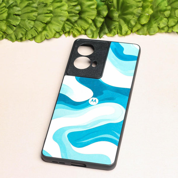 Oceanic Flow metal back case for Moto Edge 50 Fusion