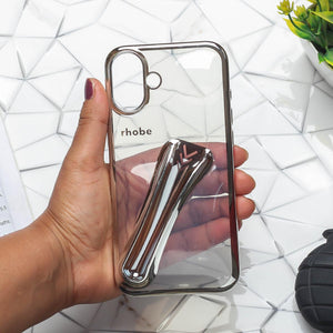 Rhobe Silver Silicone Case for Apple Iphone 16