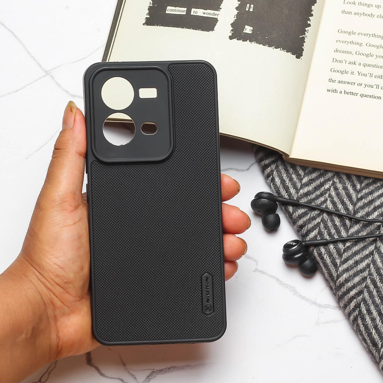 Black Niukin Silicone Case for Vivo V25