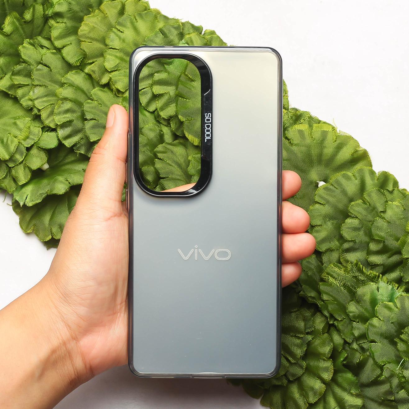 Silver Rgiem Slim Slicone Non-Yellowing Protective Case for Vivo V40
