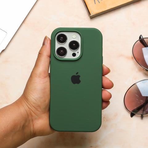 Dark Green Original Silicone case for Apple iphone 13 Pro