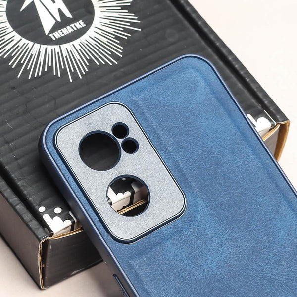 Dark Blue Classic Leather Case for Oneplus Nord CE 2