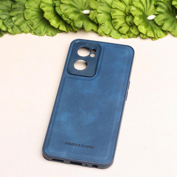 Dark Blue Classic Leather Case for Oneplus Nord CE 2