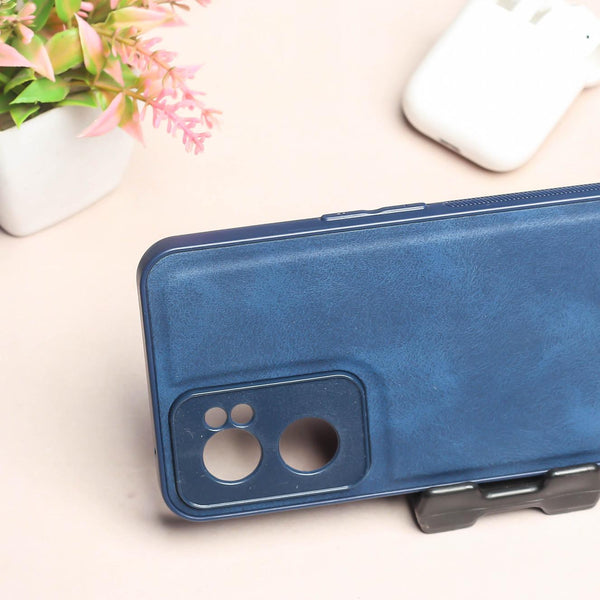 Dark Blue Classic Leather Case for Oneplus Nord CE 2