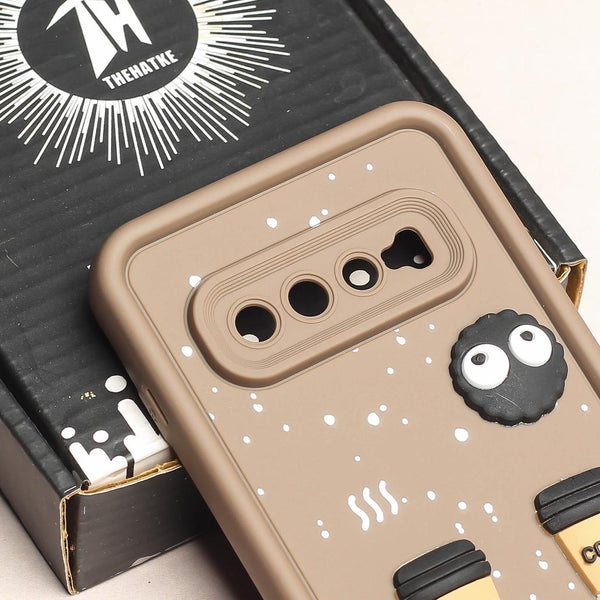 Brown COFFEE (ALWAYS HAPPY) Silicone case for Samsung S10 Plus