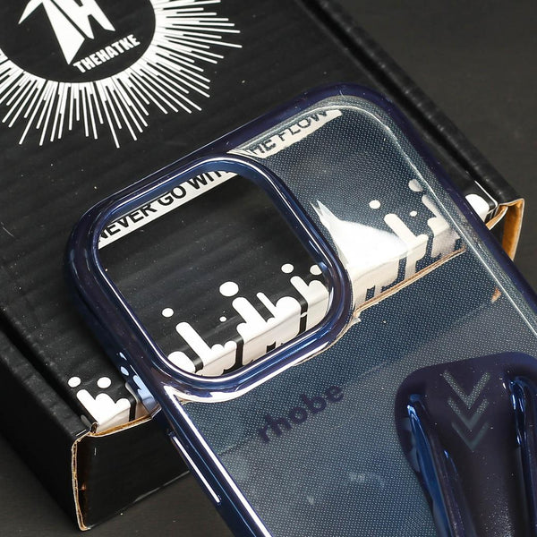 Rhobe Blue Silicone Case for Apple Iphone 16 Pro Max