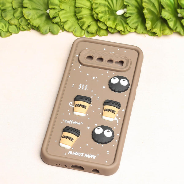 Brown COFFEE (ALWAYS HAPPY) Silicone case for Samsung S10 Plus