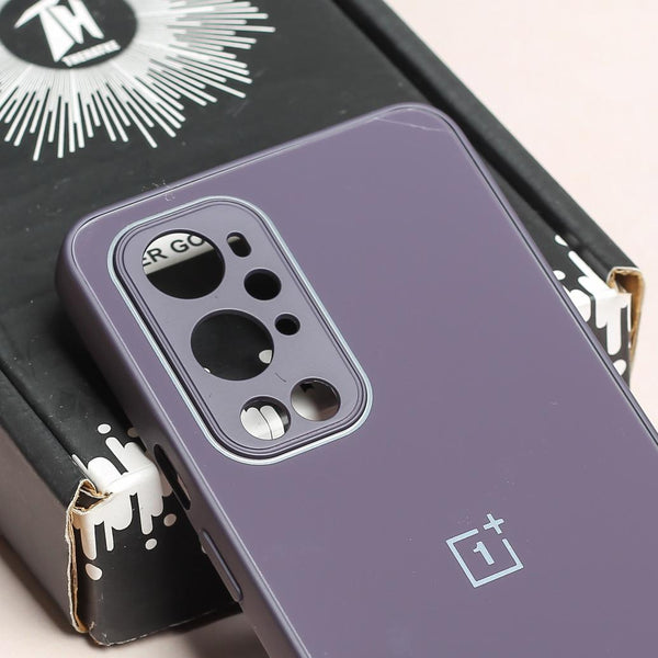 Deep Purple Camera Mirror Silicone Case for Oneplus 9 Pro