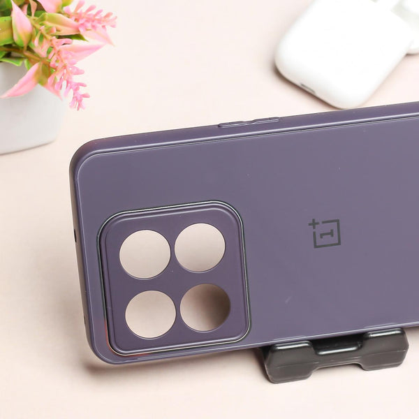 Deep Purple Camera Mirror Silicone Case for Oneplus 10T