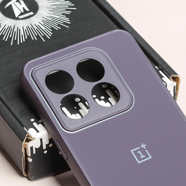 Deep Purple Camera Mirror Silicone Case for Oneplus 10T