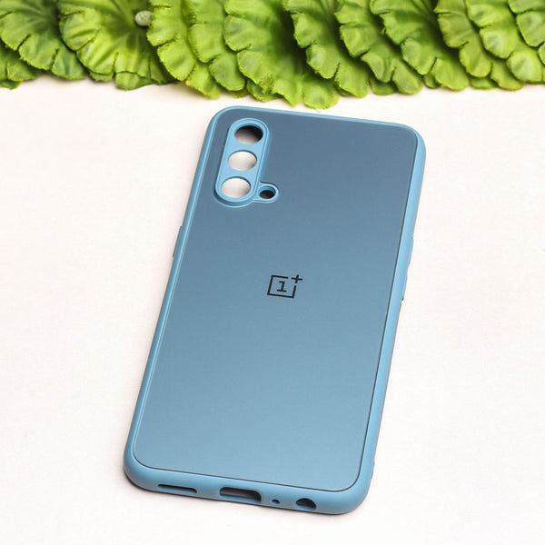 Blue Matte Fiber Silicone case for Oneplus Nord Ce