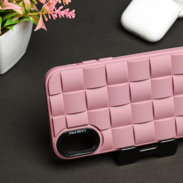 Lavender Grid silicone case for Apple iPhone X/XS