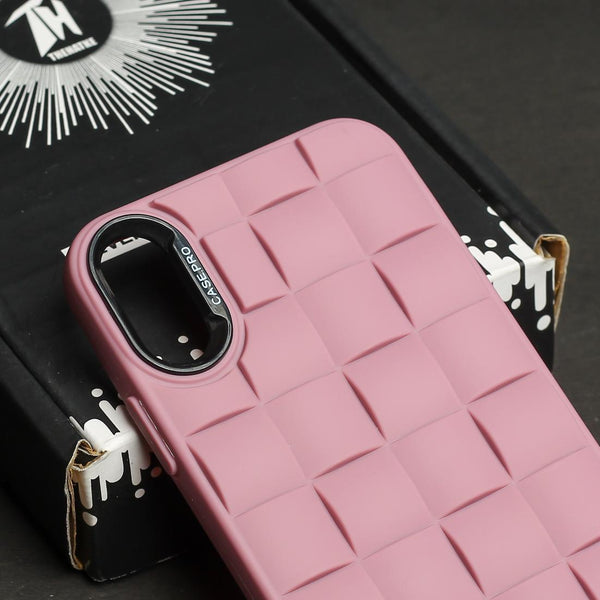 Lavender Grid silicone case for Apple iPhone X/XS