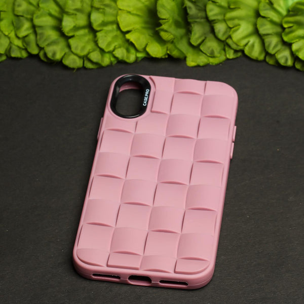 Lavender Grid silicone case for Apple iPhone X/XS