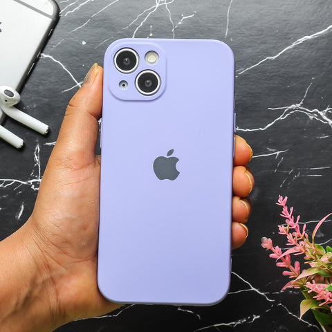 Purple Original Camera Silicone case for Apple iphone 15 Plus