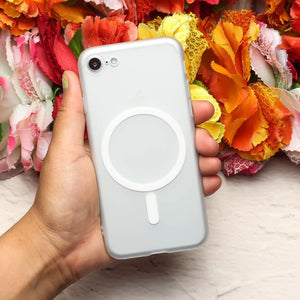 White Paper Matte Magsafe Case for Apple Iphone 7