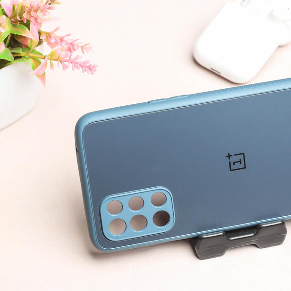 Blue Matte Fiber Silicone case for Oneplus 8T