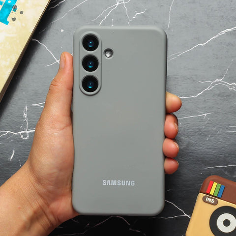 Grey Camera Original Silicone case for Samsung S24