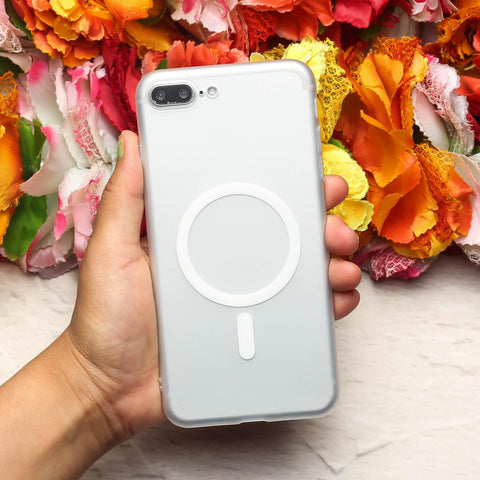 White Paper Matte Magsafe Case for Apple Iphone 7 Plus