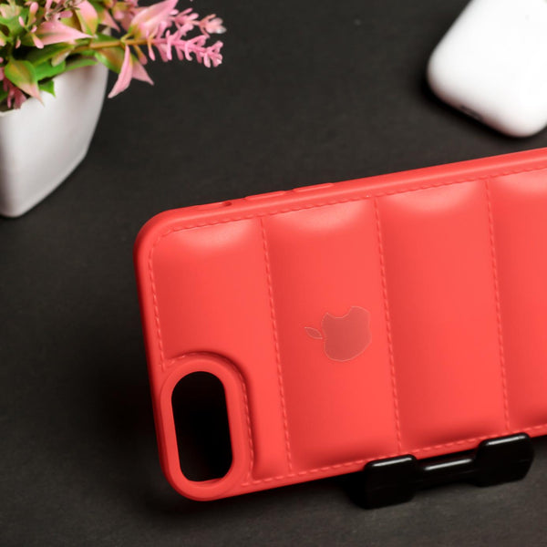 Red Puffon silicone case for Apple iPhone 7 Plus