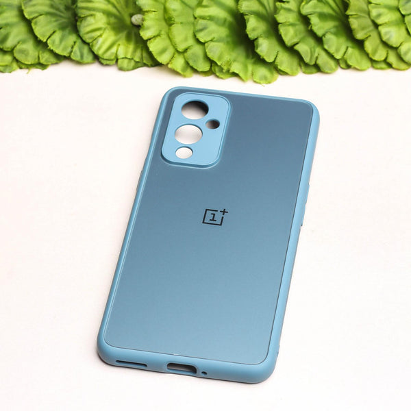 Blue Matte Fiber Silicone case for Oneplus 9