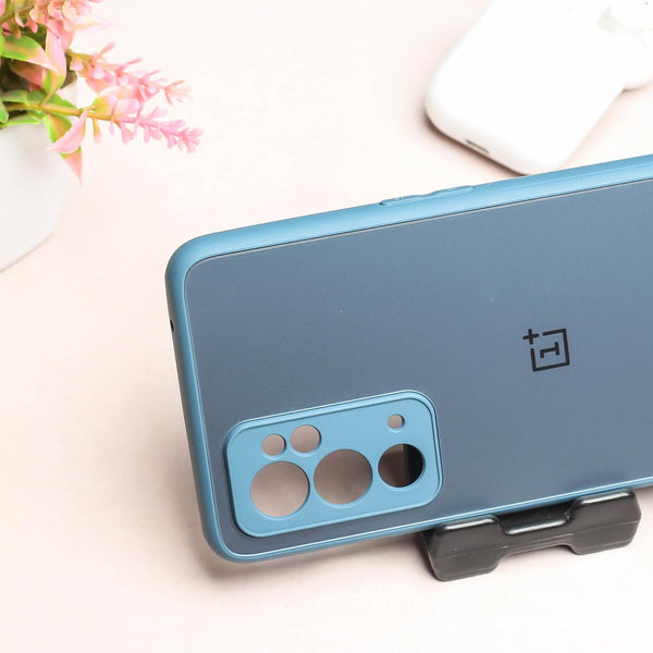 Blue Matte Fiber Silicone case for Oneplus 9 Pro