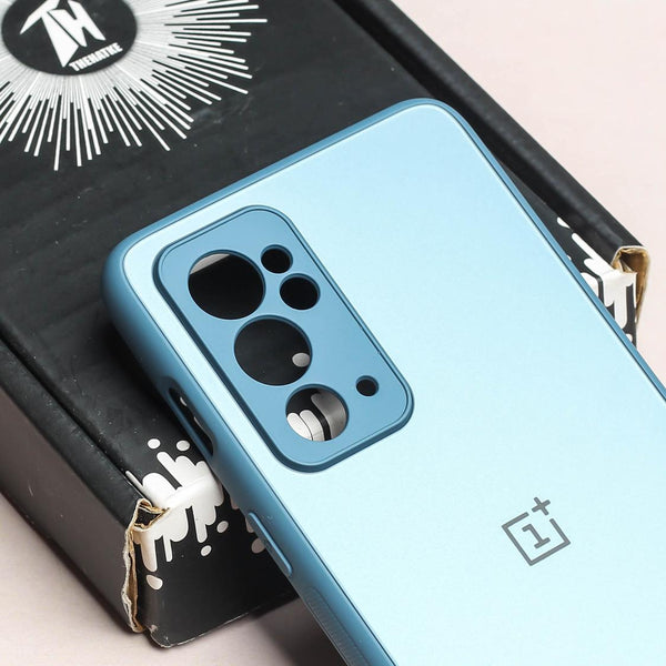 Blue Matte Fiber Silicone case for Oneplus 9 Pro