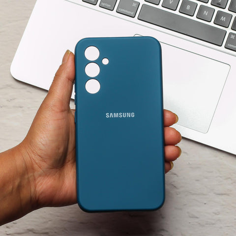 Cosmic Blue Original Camera Safe Silicone case for Samsung S25