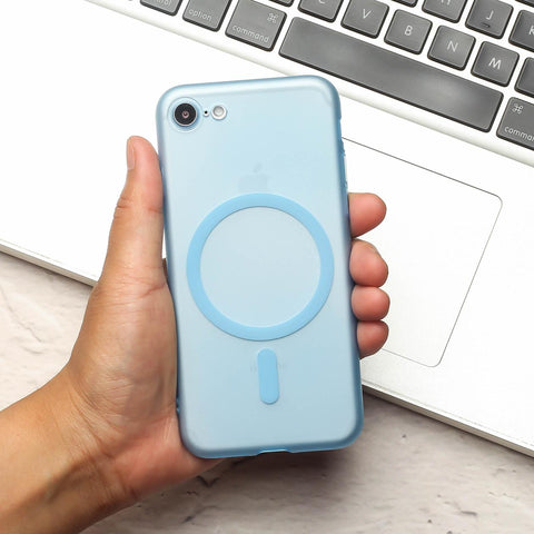 Blue Paper Matte Magsafe Case for Apple Iphone 7