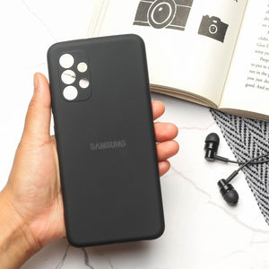 Black Original Camera Safe Silicone case for Samsung A32