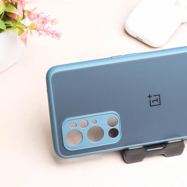 Blue Matte Fiber Silicone case for Oneplus 9rt