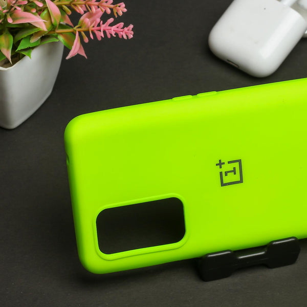 neon green Silicone case for Oneplus 9