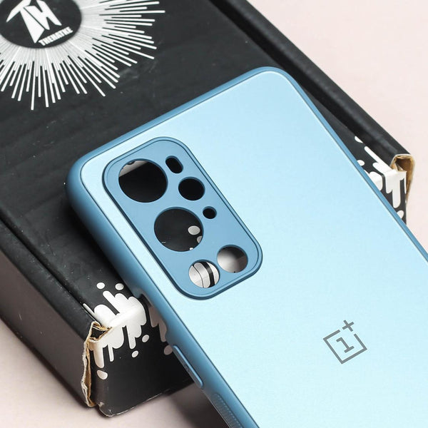 Blue Matte Fiber Silicone case for Oneplus 9rt